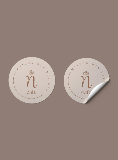 n café by noura stickers