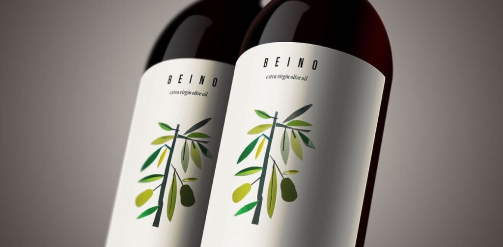 Beino olive oil bottles