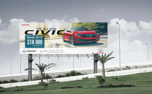 Honda banner street ads