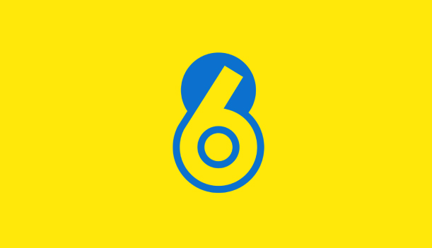 eighty-6 logo yellow banner