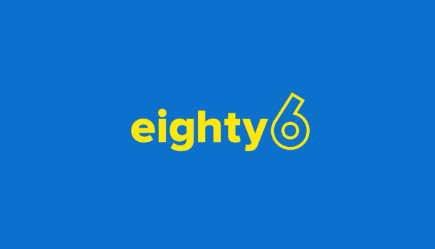 eighty-6 logo banner